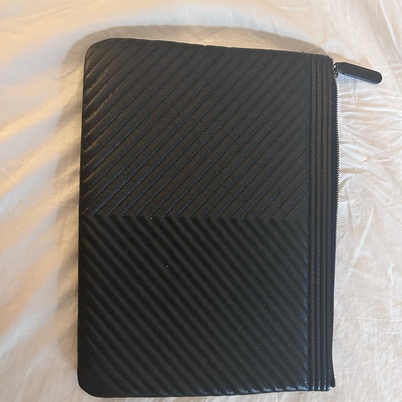 Authenticated Chanel Caviar Boy Clutch - Picture 5 of 5